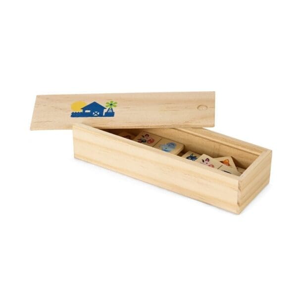 DOMIN. Dominospiel aus Holz