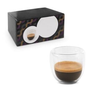 EXPRESSO. Borosilikatglas-Kaffee-Set mit 2 Gläsern