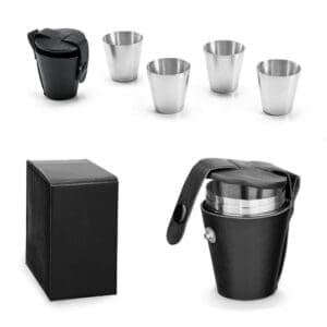 Edelstahlbechern HIMALAYAS. Set mit 4 25 mL