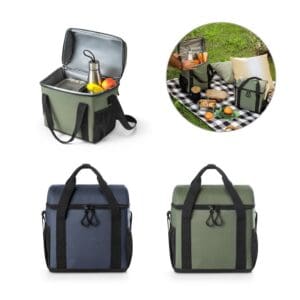 Kühltasche ROMA M. Gepolsterte aus recyceltem Polyester 600D Ripstop 11 L