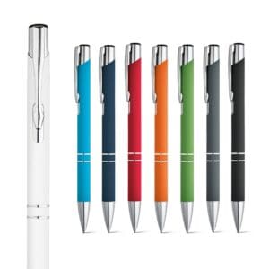 Kugelschreiber BETA SOFT. aus Aluminium mit Gummifinish