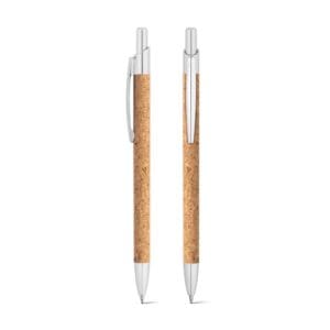 Kugelschreiber NATURA. aus Kork und Aluminium mit Clip