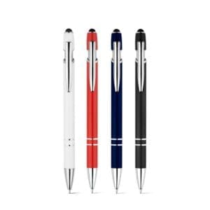 Kugelschreiber NEIL. mit Gehäuse aus recyceltem Aluminium (100% rAL) und Touch-Pen Druckknopf