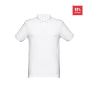 Kurzarm-Poloshirt THC MONACO WH. für Herren aus kardierter Baumwolle