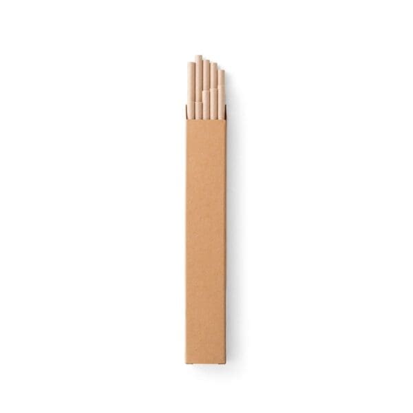 LAMONE. Strohhalm-Set aus Kraftpapier