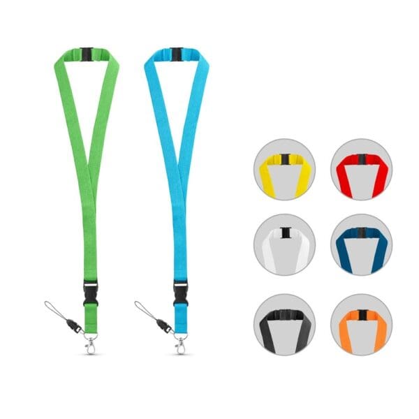 Lanyard MURRAY. aus Polyester (20 mm) mit einem Schlüsselband