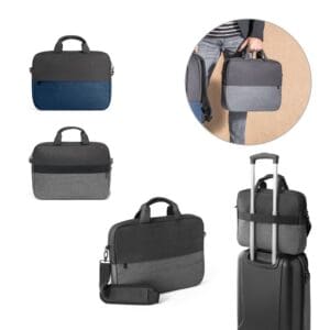 Laptoptasche GENOA. Gepolsterte aus hochdichtem, recyceltem 600D-Polyester 15“