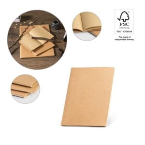 Notizbuch ALCOTT A5. A5 mit Hardcover aus Karton (250 g/m²) und unbedruckte Seiten