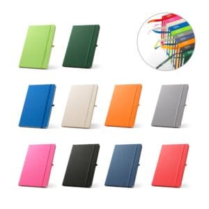 Notizbuch ANNE. A5 aus recyceltem Polyester (100% rPET) mit linierten Seiten