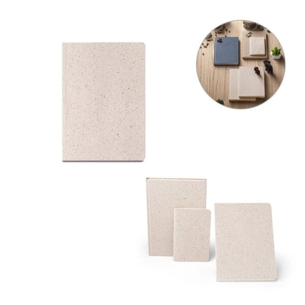 Notizbuch ORGANIC SEMI-RIGID. A5 mit semi-flexiblem Cover aus Elefantendung (80%)