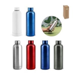 ODIN METTALIC. Flasche aus 90% recyceltem Edelstahl 550 mL