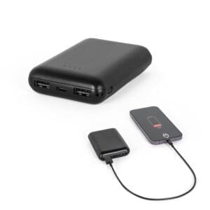 Powerbank LEAKEY 8. 8'000 mAh in recyceltem ABS (100% rABS)