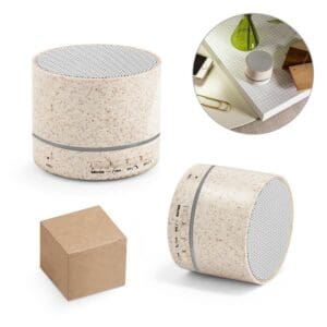 RE-LINEU. Lautsprecher mit 3W und 4h30m Akkulaufzeit aus Strohfaser Recyceltes ABS (100% rABS)