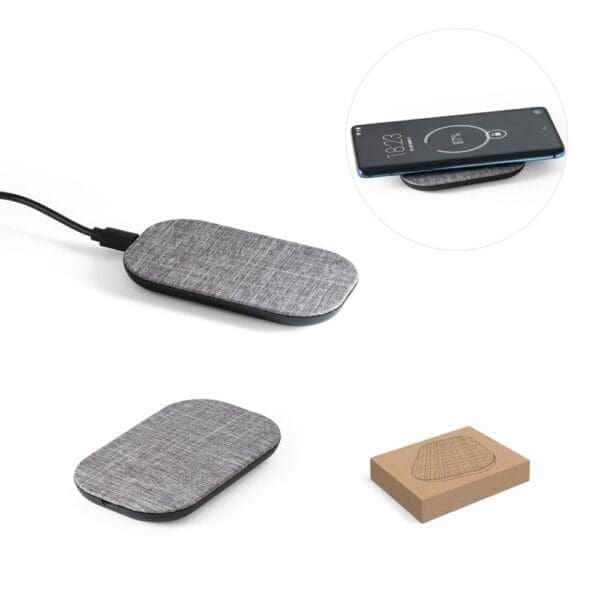 RENEWAL CHARGER. Superschnelles 15W wireless Ladegerät aus recyceltem PET (100 % rPET)