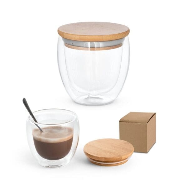 Reisebecher ECUADOR M. aus Borosilikatglas 250 ml