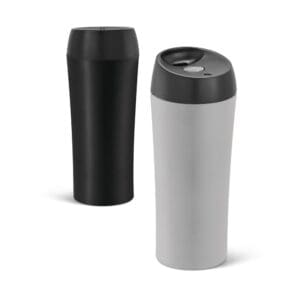 Reisebecher MONARDA. aus Edelstahl und PP, 470 ml