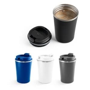 Reisebecher PHELPS. aus Edelstahl und PP 470 ml