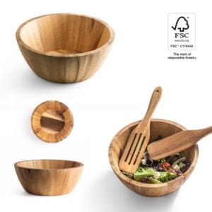 SAGE. Salatschüssel aus Cassiaholz