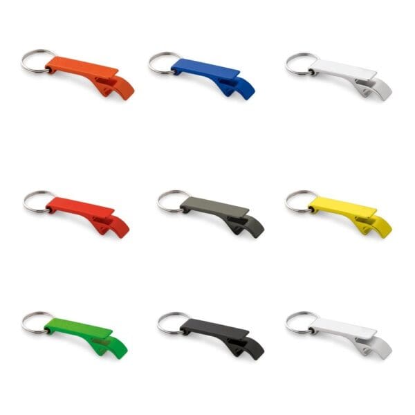 Schlüsselanhänger BAITT. aus Aluminium mit Flaschenöffner