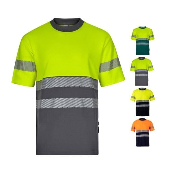 T-Shirt VL BASTET. Zweifarbiges aus Piqué (150 g/m²), aus Baumwolle (55 %) und Polyester (45 %)
