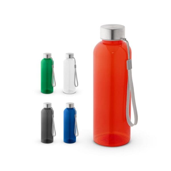 Trinkflasche ENDERS M. (600ml) aus recyceltem PET (100% rPET) mit glänzender transluzenter Oberfläche