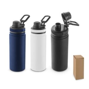 Trinkflasche FEDERER. aus 90% recyceltem Edelstahl 570 mL