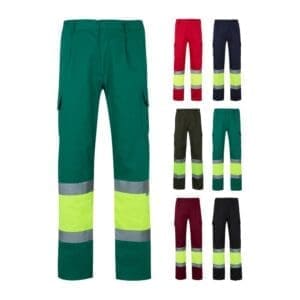 Twill-Hose VL POSEIDON. Zweifarbige mit mehreren Taschen (210 g/m²), aus Baumwolle (20%) und Polyester (80%)
