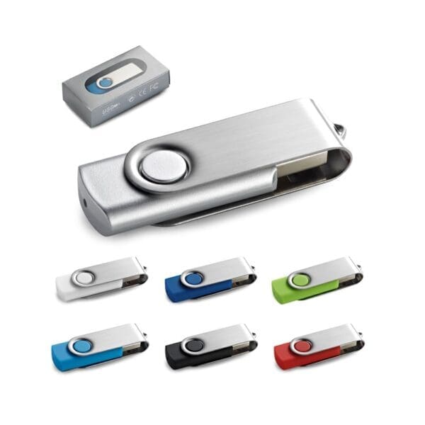 USB-Stick CLAUDIUS 4GB. 4 GB mit Metallclip