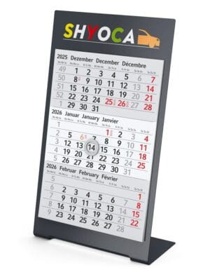 Tischkalender Desktop 3 Color Bestseller