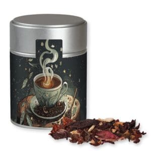 Früchtetee, Weihnachts ca. 60g, Metalldose Midi silber