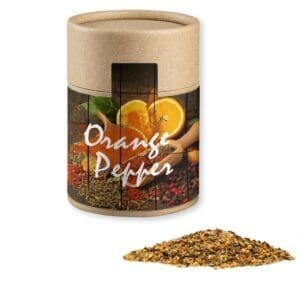 Gewürzmischung Orangen-Pfeffer, ca. 75g, Kraftpapierdose Midi
