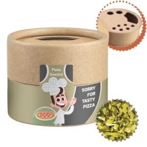 Gewürzmischung Pizza-Kräuter, ca. 10g, Kraftpapierstreuer Mini