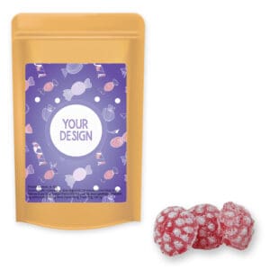 Himbeer Bonbons, ca. 80g, Standbeutel Midi