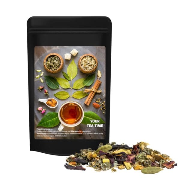 Relax-Tee, Ayurveda ca. 20g, Standbeutel Mini schwarz