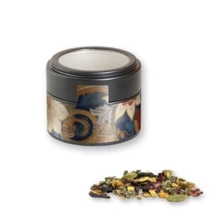 Relax-Tee, Ayurveda ca. 35g, Metalldose Mini mit Sichtfenster schwarz