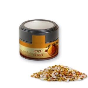 Royal Curry, ca. 75g, Metalldose Mini mit Sichtfenster schwarz