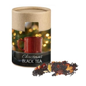 Schwarztee, Weihnachts ca. 45g, Kraftpapierdose Midi