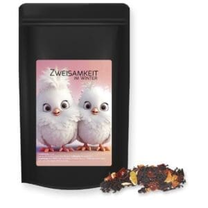 Schwarztee, Weihnachts ca. 55g, Standbeutel Midi schwarz