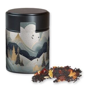 Schwarztee, Weihnachts ca. 60g, Metalldose Midi schwarz