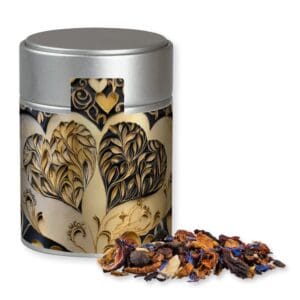 Tee, Christkindl ca. 50g, Metalldose Midi silber