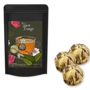 Tee Grüner China Royal-Rose, ca. 20g, Standbeutel Midi schwarz