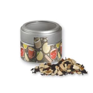 Tee, Wintertage ca. 35g, Metalldose Mini mit Sichtfenster silber