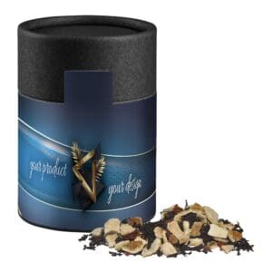 Tee, Wintertage ca. 50g, Kraftpapierdose Midi schwarz
