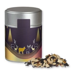 Tee, Wintertage ca. 70g, Metalldose Midi silber