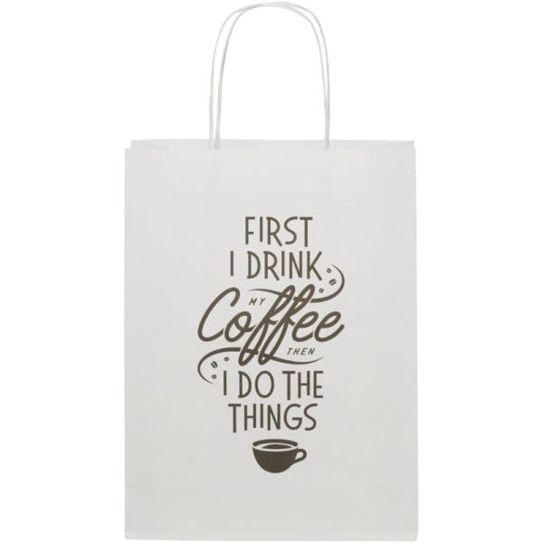Kraftpapiertasche 120 g/m² mit gedrehten Griffen – 24 × 9 × 32 cm