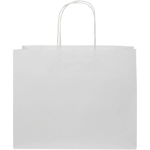 Kraftpapiertasche 120 g/m² mit gedrehten Griffen – 31 × 12 × 25 cm
