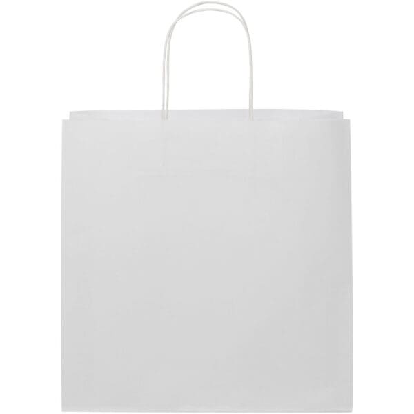 Kraftpapiertasche 120 g/m² mit gedrehten Griffen – 31 × 12 × 31 cm