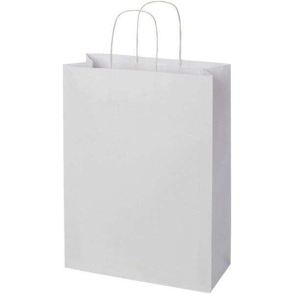 Kraftpapiertasche 120 g/m² mit gedrehten Griffen – 31 × 12 × 41 cm