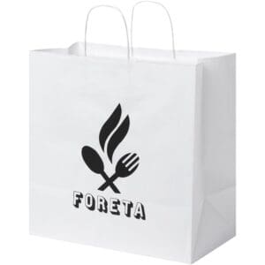 Kraftpapiertasche 80-90 g/m² mit gedrehten Griffen – 34 × 20 × 35 cm