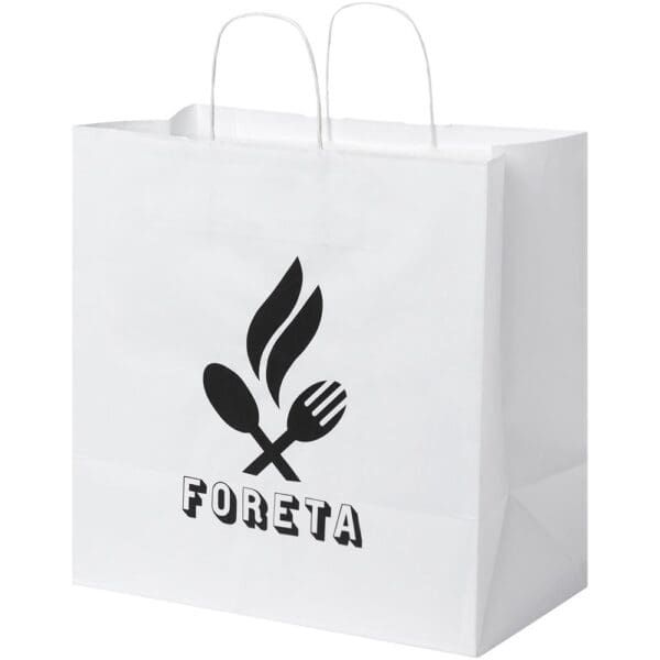 Kraftpapiertasche 80-90 g/m² mit gedrehten Griffen – 34 × 20 × 35 cm